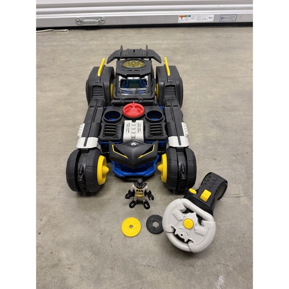 Imaginext Other - Fisher Price Imaginext DC Transforming BATMAN Batmobile R/C‎ Car - Tested Works